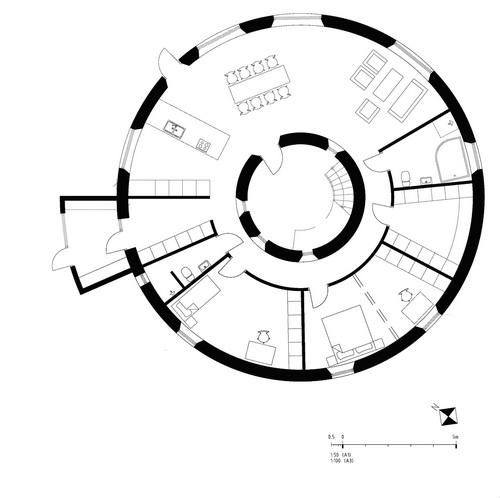 Вілла Nyberg: круглий пасивний будинок у Швеції (1)
