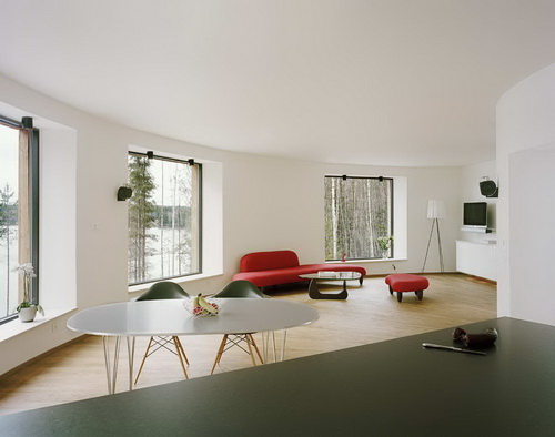 Вілла Nyberg: круглий пасивний будинок у Швеції (8)