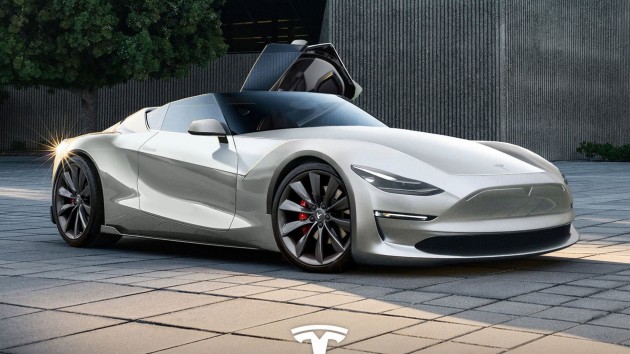 В Сети появились видео разработки дизайна нового Tesla Roadster 2019