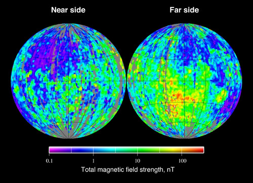 Магнитное поле Луны было мощнее чем у Земли