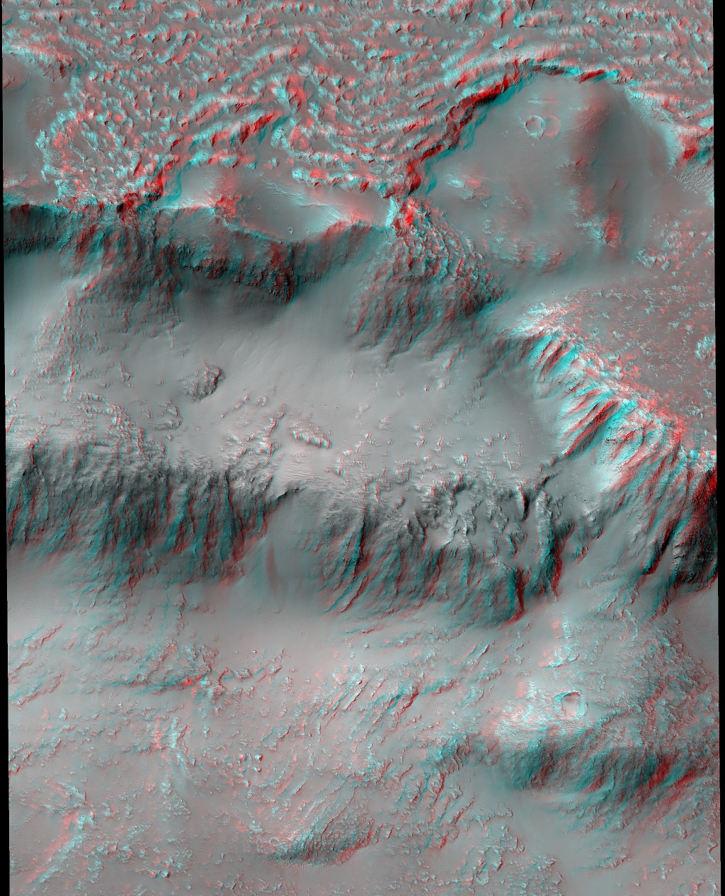 Марсианскую лаву показали в 3D