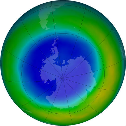 діра в озоновому шарі Землі затягується