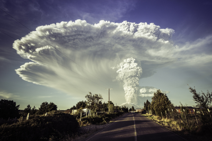 Извержение Кальбуко. Автор фото: Марсело.
