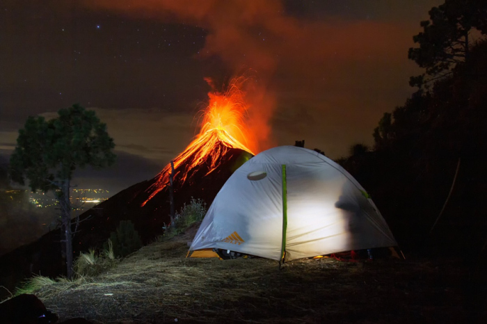 Вулкан Фуэго, Антигуа, Гватемала. Автор фото: Маттиас Хубер.