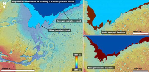 На Марсе нашли следы древнего мега-цунами
