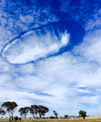 Дырявое облако в штате Западная Австралия
