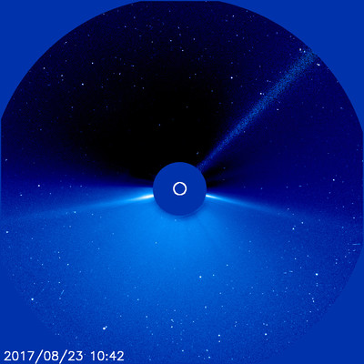 Спутник SOHO передал странные снимки Солнца и отключился