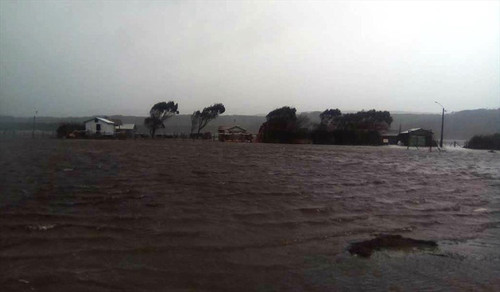 На побережье Чили обрушился мощный шторм