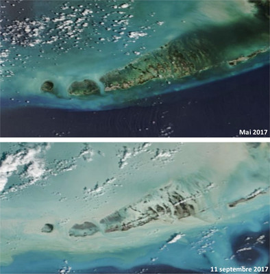 До и после урагана «Ирма». Снимки из космоса