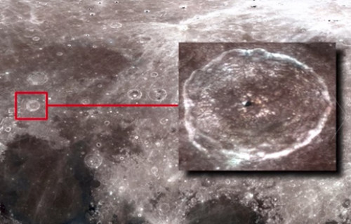 В лунном кратере Евдокс обнаружена пирамида