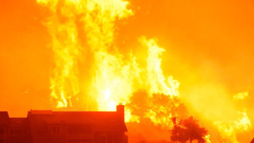 Последствия масштабных лесных пожаров в калифорнии