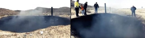 Дымящийся кратер обнаружен в Мексике