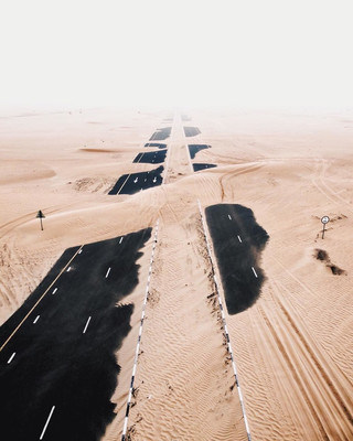 Как пустыня берет своё в Саудовской Аравии