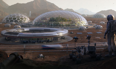 База первых поселенцев на Марсе в VR