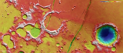 Mars Express сделал фото следов недавней тектонической активности на Марсе