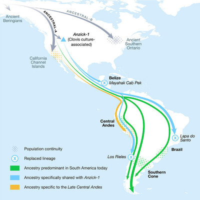 Генетики разобрались в путях миграции древних американцев
