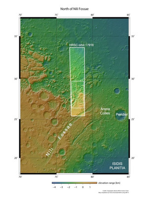 ЕКА опубликовало фотографии Марса, демонстрирующие дихотомию полушарий