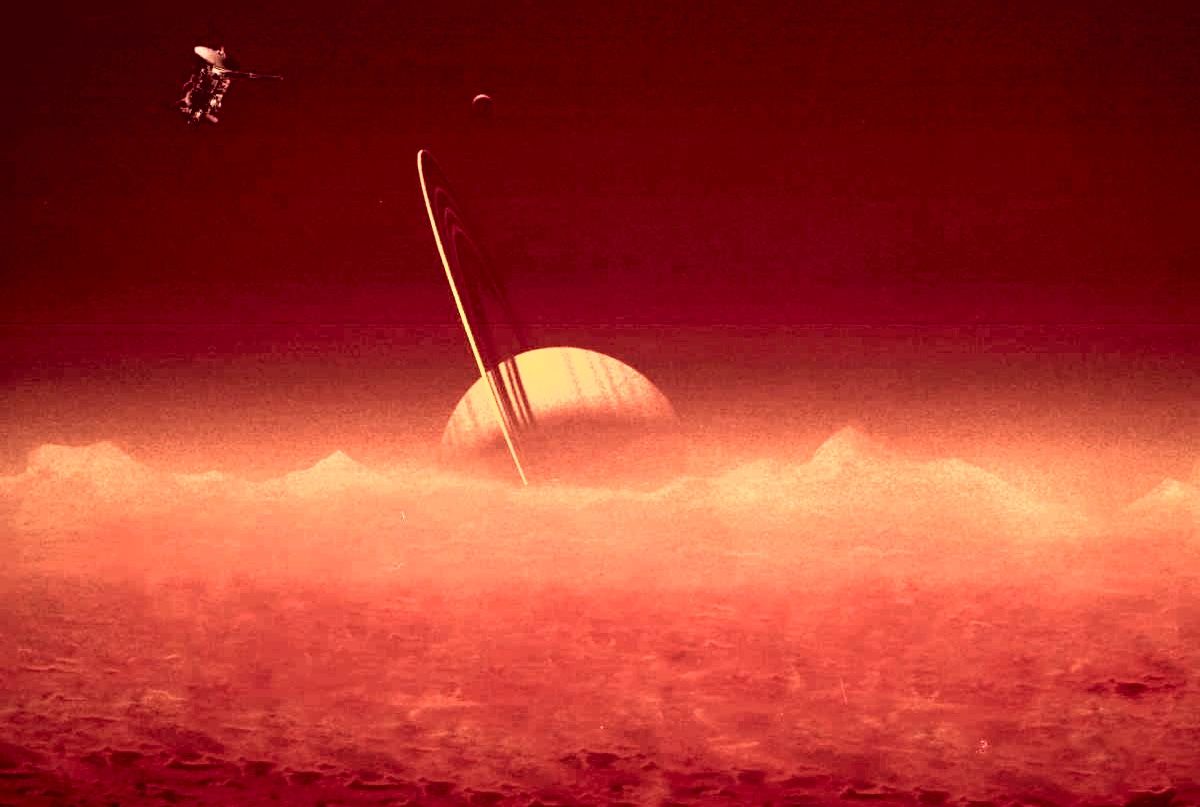 Спутник плотной атмосферой. Титан Спутник Сатурна. Титан Спутник атмосфера. Титан Спутник Сатурна фото атмосфера. Небо титана.