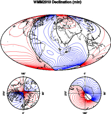 Северный магнитный полюс Земли смещается с аномальной скоростью