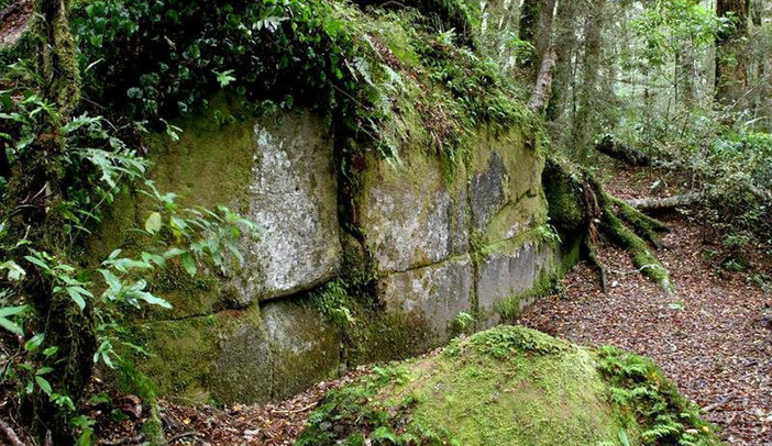 Загадочная древняя "стена Кайманова" в Новой Зеландии