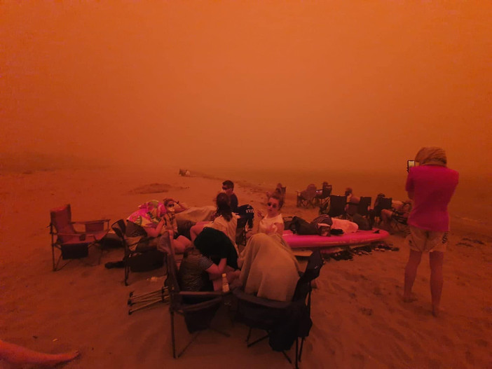 "Огненный ад": катастрофические лесные пожары опустошают Новый Южный Уэльс, Австралия