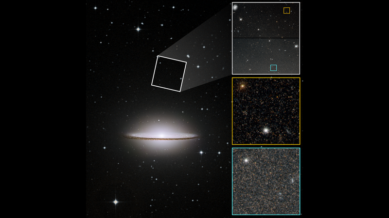 Астрономы поделились изображением галактики Сомбреро, полученным с помощью телескопа «Хаббл» 