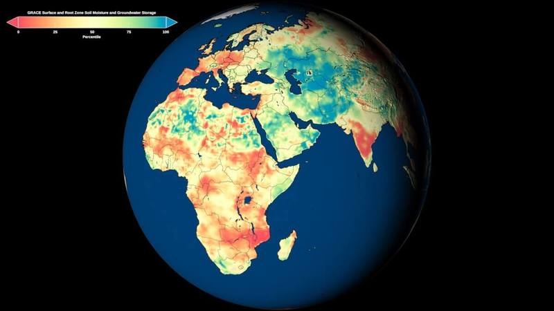 Первые глобальные карты грунтовых вод НАСА показывают засуху в