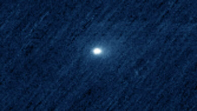 Це кольорове зображення, отримане інструментом CaSSIS на борту Trace Gas Orbiter Європейського космічного агентства (ESA) 3 жовтня 2025 року, показує міжзоряну комету 3I/ATLAS. Автор зображення: ESA / TGO / CaSSIS.