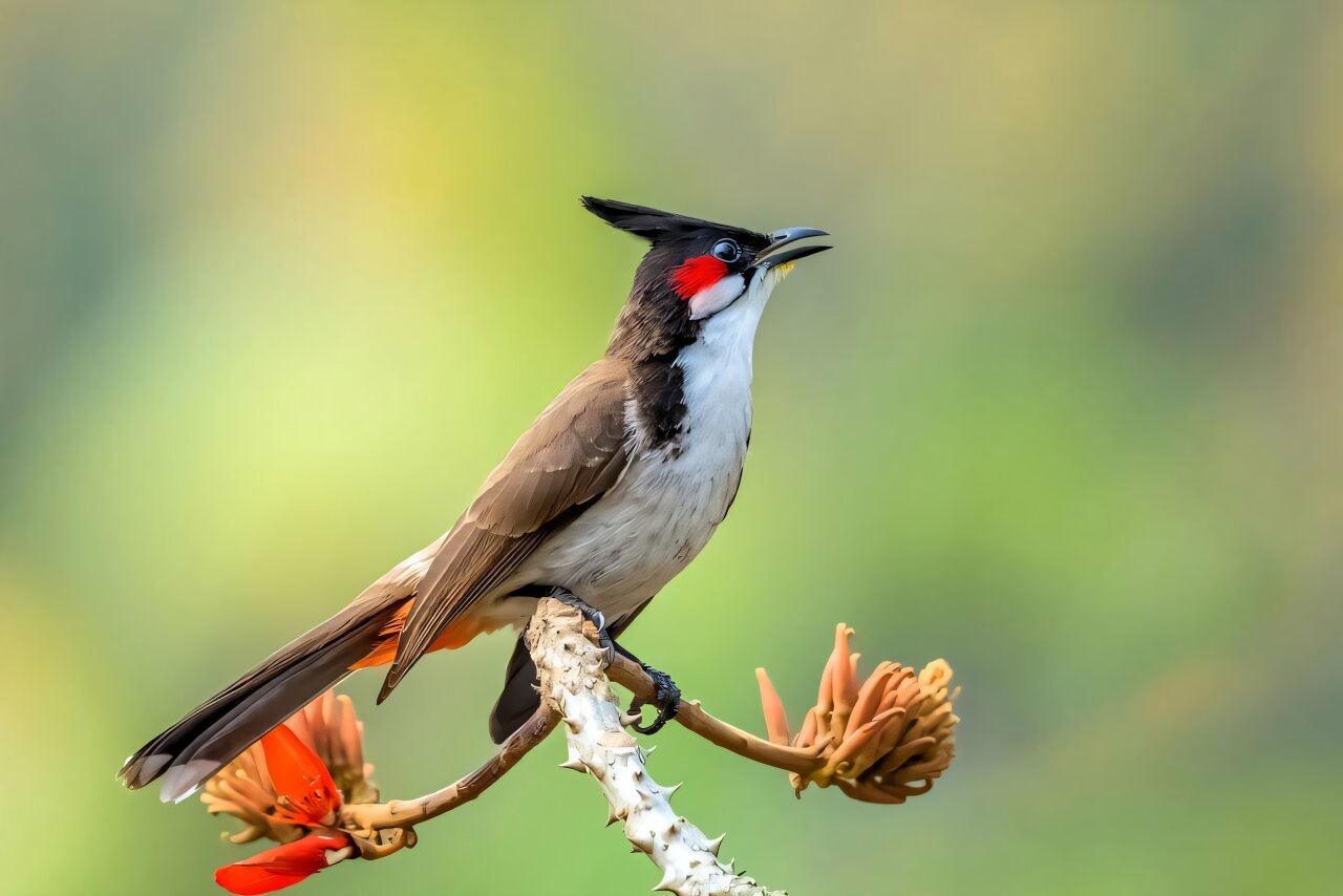 The red-whiskered bulbul’s natural range includes much of India, southern China and Southeast Asia. But humans have brought it to places as far apart as Mauritius, Hawaii and Australia. Credit: Nafis Ameen/Creative Commons, CC BY-SA
